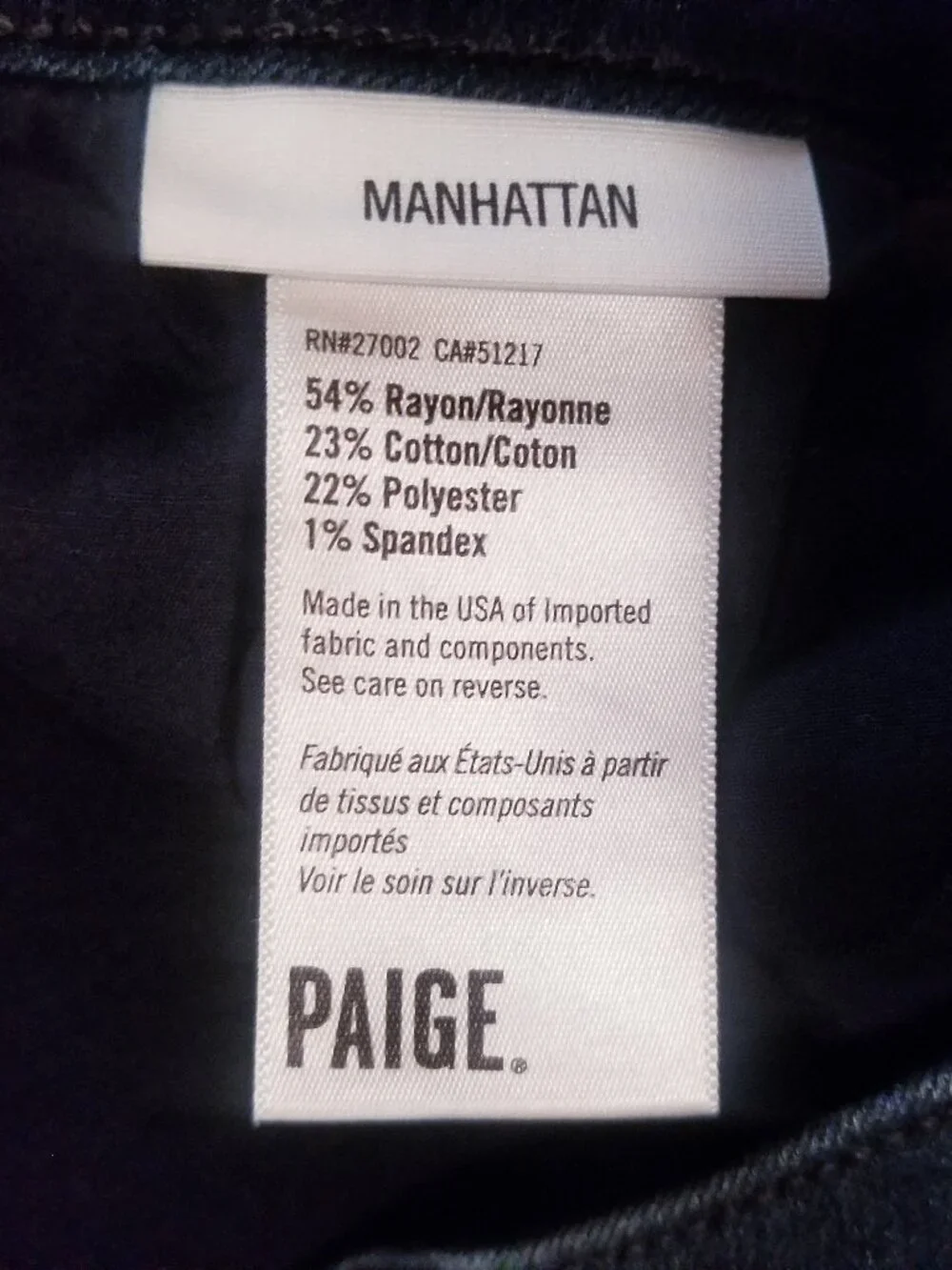 PAIGE Manhattan Dark Blue Jeans – Sz 29 - Picture 4 of 11